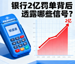 银盛通微智能POS机:金融监管“长牙带刺”!银行2亿罚单背后透露哪些信号?