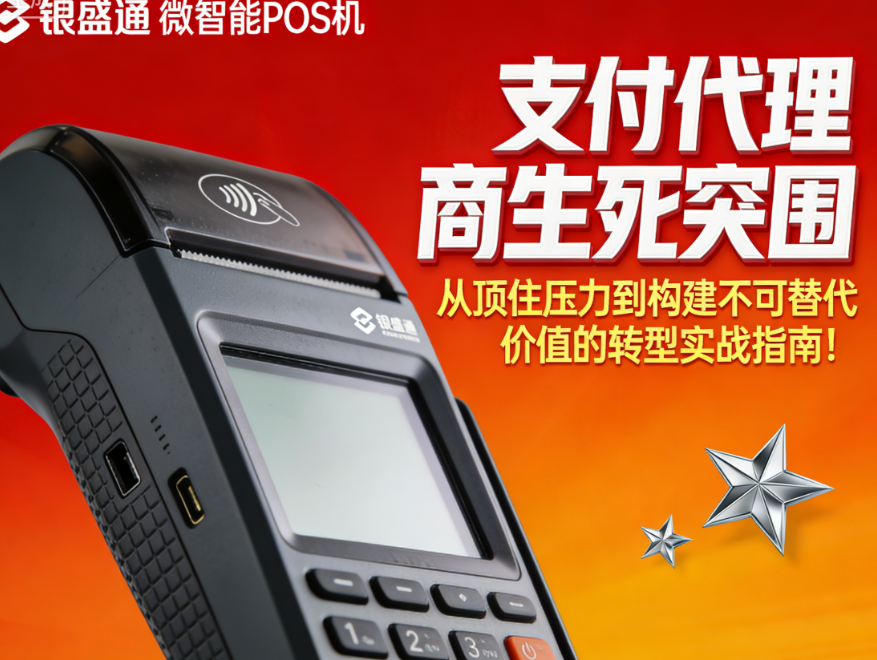 银盛通微智能POS机：支付代理商生死突围-从顶住压力到构建不可替代价值的转型实战指南！