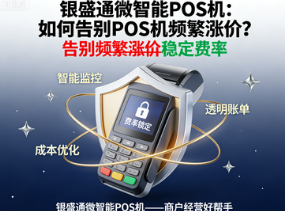 银盛通微智能POS机：如何告别POS机频繁涨价？