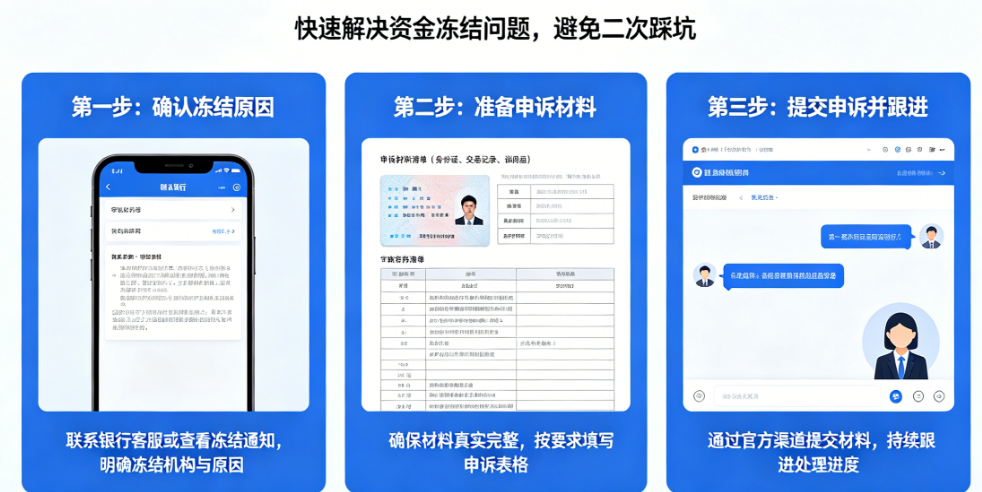 资金被冻结怎么办?三步高效解冻申诉流程与避坑指南!