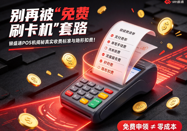别再被“免费刷卡机”套路：银盛通POS机揭秘真实收费标准与隐形扣费！